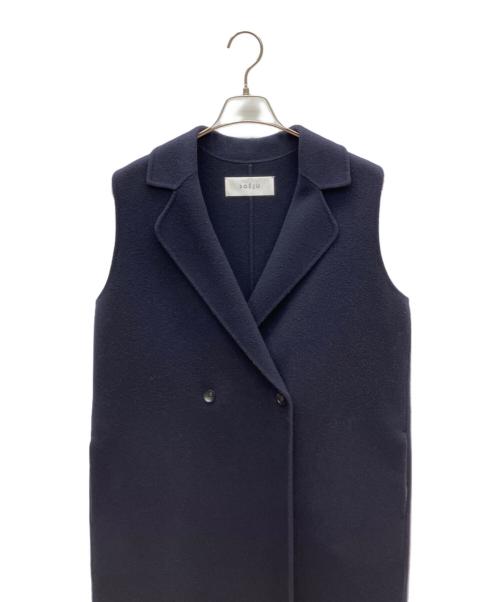 SOEJU（ソージュ）SOEJU (ソージュ) ウールリバーロングジレ ネイビー サイズ:FREEの古着・服飾アイテム