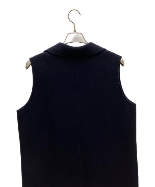 SOEJU（ソージュ）SOEJU (ソージュ) ウールリバーロングジレ ネイビー サイズ:FREEの古着・服飾アイテム