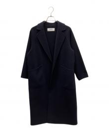 SOEJU（ソージュ）の古着「ウールリバーローブコート」｜ネイビー