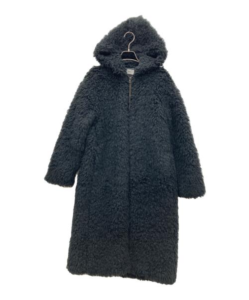 ReNAVE（リネイヴ）ReNAVE (リネイヴ) プードルボア ロングジャケット ブラック サイズ:Sの古着・服飾アイテム