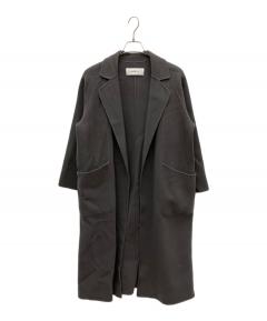 中古・古着通販】SOEJU (ソージュ) ウールリバーローブコート ネイビー