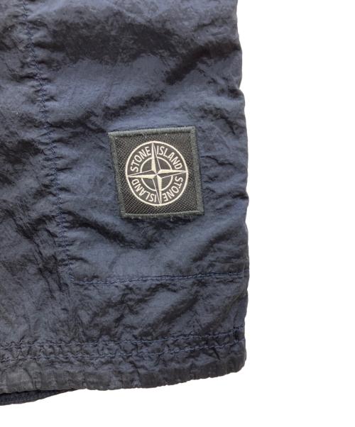STONE ISLAND（ストーンアイランド）STONE ISLAND (ストーンアイランド) ナイロンハーフパンツ ネイビー サイズ:SIZE 71cm (W28)の古着・服飾アイテム
