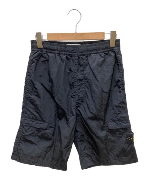 STONE ISLAND（ストーンアイランド）STONE ISLAND (ストーンアイランド) ナイロンハーフパンツ ブラック サイズ:SIZE 71cm (W28)の古着・服飾アイテム