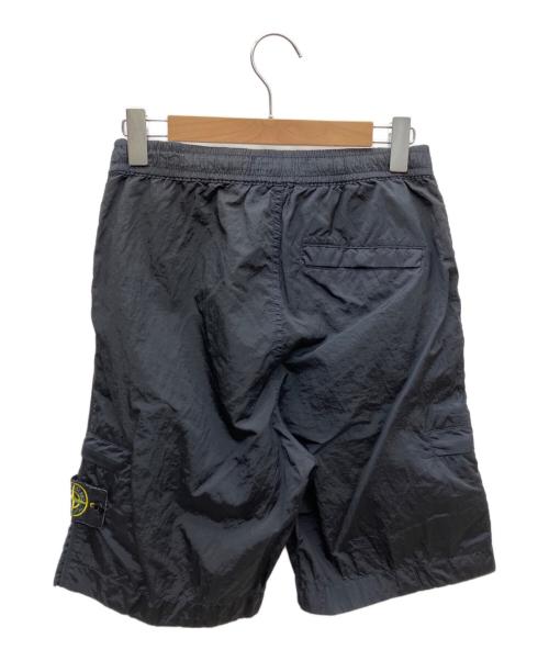 STONE ISLAND（ストーンアイランド）STONE ISLAND (ストーンアイランド) ナイロンハーフパンツ ブラック サイズ:SIZE 71cm (W28)の古着・服飾アイテム