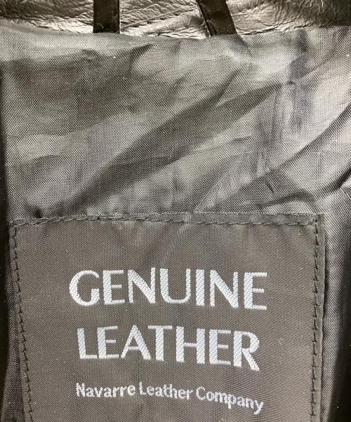 navarre leather company（ナバラレザーカンパニー）navarre leather company (ナバラレザーカンパニー) レザーコート ブラック サイズ:Mの古着・服飾アイテム