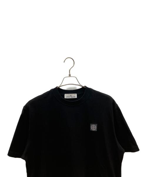 STONE ISLAND（ストーンアイランド）STONE ISLAND (ストーンアイランド) ロゴパッチクルーネックTシャツ ブラック サイズ:SIZE Mの古着・服飾アイテム