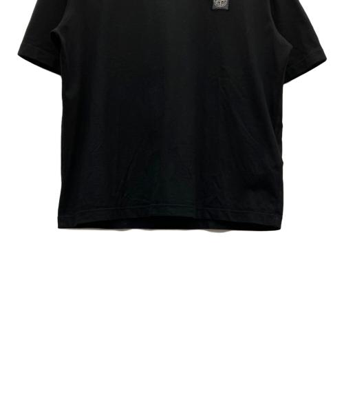 STONE ISLAND（ストーンアイランド）STONE ISLAND (ストーンアイランド) ロゴパッチクルーネックTシャツ ブラック サイズ:SIZE Mの古着・服飾アイテム