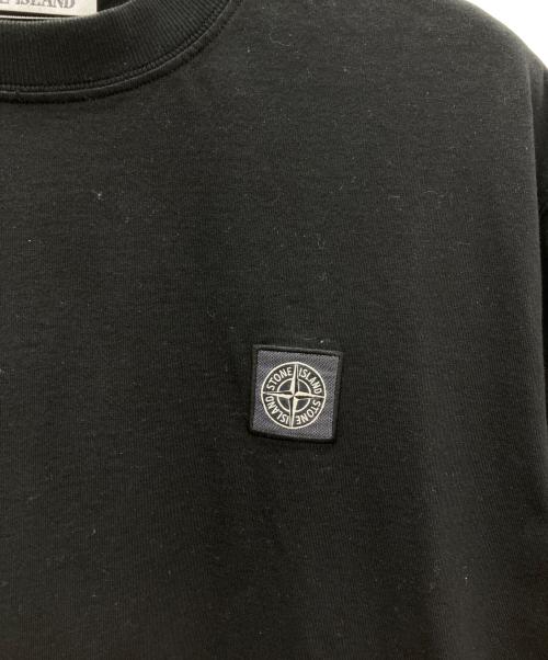 STONE ISLAND（ストーンアイランド）STONE ISLAND (ストーンアイランド) ロゴパッチクルーネックTシャツ ブラック サイズ:SIZE Mの古着・服飾アイテム
