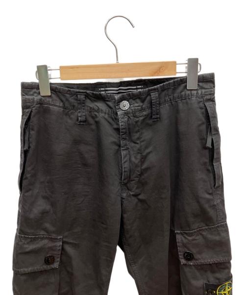 STONE ISLAND（ストーンアイランド）STONE ISLAND (ストーンアイランド) スリムフィットカーゴパンツ ブラック サイズ:SIZE 71cm (W28)の古着・服飾アイテム