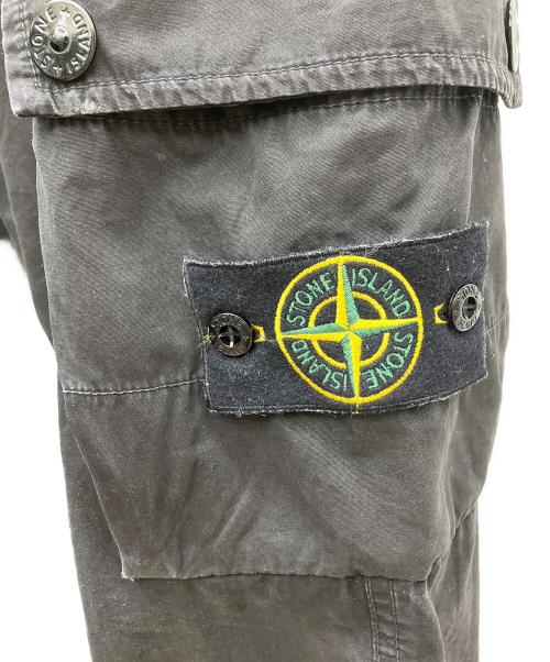 STONE ISLAND（ストーンアイランド）STONE ISLAND (ストーンアイランド) スリムフィットカーゴパンツ ブラック サイズ:SIZE 71cm (W28)の古着・服飾アイテム