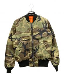 ALPHA（アルファ）の古着「MA-1ジャケット」｜カーキ