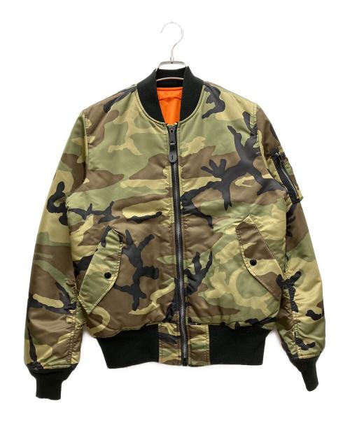 ALPHA（アルファ）ALPHA (アルファ) MA-1ジャケット カーキ サイズ:SIZE Mの古着・服飾アイテム