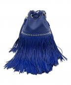 J&M DAVIDSONジェイ＆エム デヴィッドソン）の古着「フリンジカーニバルバッグ」｜ブルー