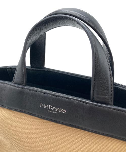 J&M DAVIDSON（ジェイ＆エム デヴィッドソン）J&M DAVIDSON (ジェイ＆エム デヴィッドソン) SMALL VOYAGE TOTE ベージュ×ブラックの古着・服飾アイテム