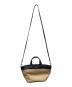 J&M DAVIDSON (ジェイ＆エム デヴィッドソン) SMALL VOYAGE TOTE ベージュ×ブラック：16000円