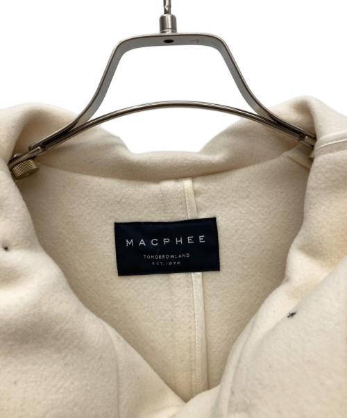 MACPHEE（マカフィー）MACPHEE (マカフィー) ロングダッフルコート ホワイト サイズ:36の古着・服飾アイテム