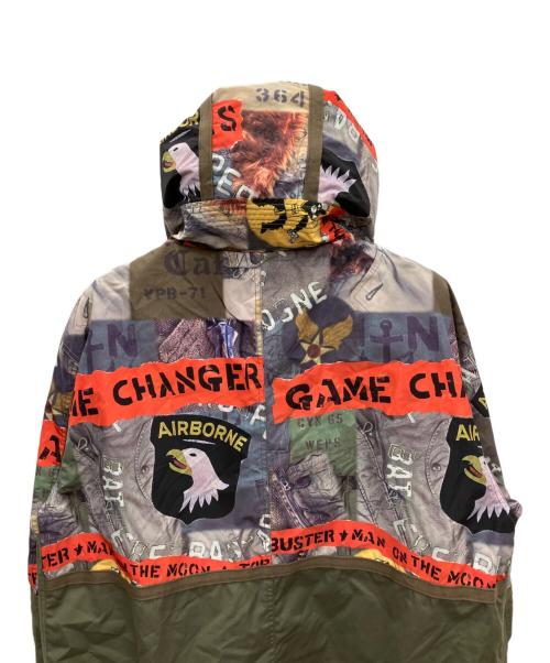 AVIREX（アヴィレックス）AVIREX (アヴィレックス) CON PASTE CUSTOM PHOTO PARKA カーキ サイズ:Lの古着・服飾アイテム