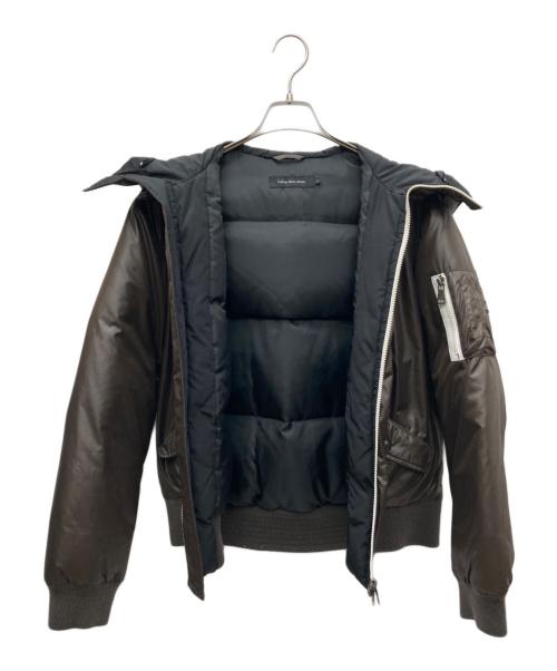 Calvin Klein Jeans（カルバンクラインジーンズ）Calvin Klein Jeans (カルバンクラインジーンズ) ダウンジャケット ブラウン サイズ:Lの古着・服飾アイテム