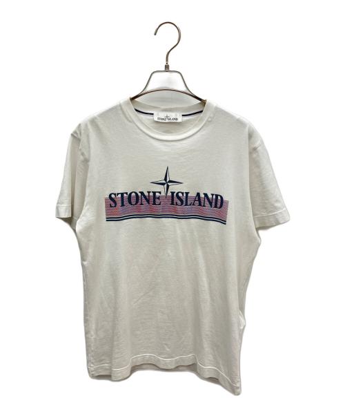 STONE ISLAND（ストーンアイランド）STONE ISLAND (ストーンアイランド) Tシャツ ホワイト サイズ:Sの古着・服飾アイテム