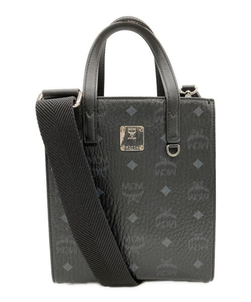 MCM（エムシーエム）MCM (エムシーエム) Mini Aren Tote in Visetos ブラックの古着・服飾アイテム