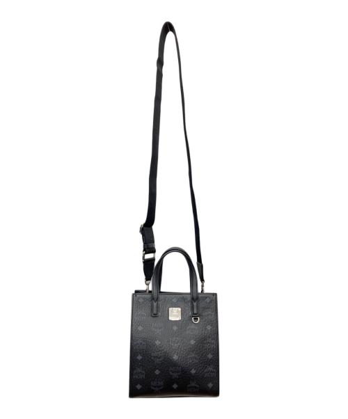 MCM（エムシーエム）MCM (エムシーエム) Mini Aren Tote in Visetos ブラックの古着・服飾アイテム