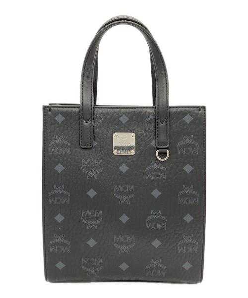 MCM（エムシーエム）MCM (エムシーエム) Mini Aren Tote in Visetos ブラックの古着・服飾アイテム