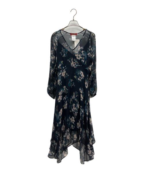 Max Mara Studio（マックスマーラ ストゥディオ）Max Mara Studio (マックスマーラ ストゥディオ) 長袖ワンピース ネイビー サイズ:SIZE L (44) 未使用品の古着・服飾アイテム
