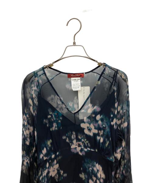 Max Mara Studio（マックスマーラ ストゥディオ）Max Mara Studio (マックスマーラ ストゥディオ) 長袖ワンピース ネイビー サイズ:SIZE L (44) 未使用品の古着・服飾アイテム