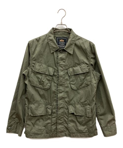 ALPHA（アルファ）ALPHA (アルファ) ファティ-グジャケット カーキ サイズ:Mの古着・服飾アイテム