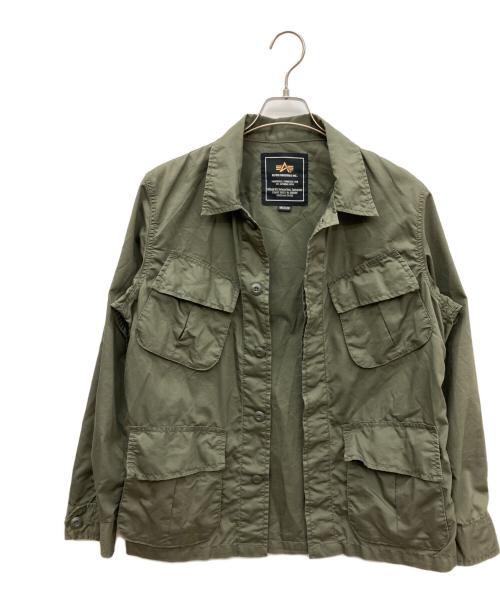 ALPHA（アルファ）ALPHA (アルファ) ファティ-グジャケット カーキ サイズ:Mの古着・服飾アイテム