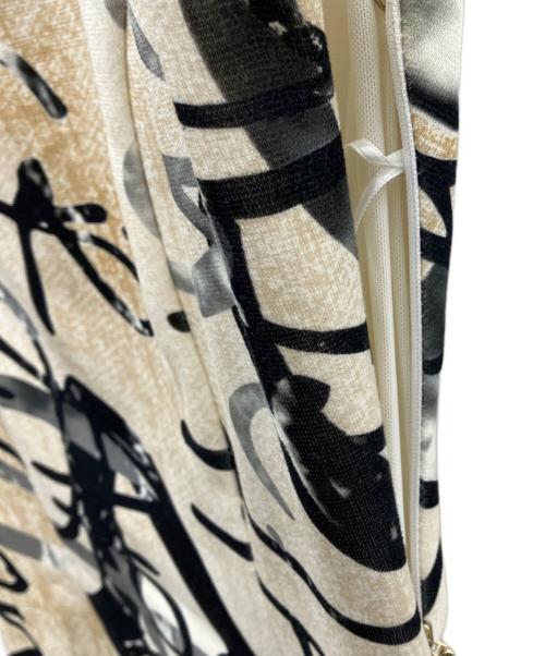 MaxMara（マックスマーラ）MaxMara (マックスマーラ) 半袖ワンピース ベージュ×ブラック サイズ:SIZE M (UK 34)の古着・服飾アイテム