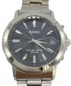 SEIKOセイコー）の古着「ソーラー電波腕時計」｜ブラック