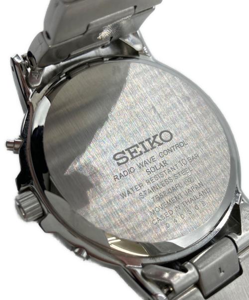 SEIKO（セイコー）SEIKO (セイコー) ソーラー電波腕時計 ブラックの古着・服飾アイテム