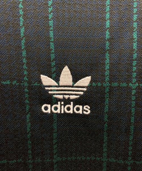 adidas（アディダス）adidas (アディダス) タータン クルーネック スウェット ブラック サイズ:なしの古着・服飾アイテム