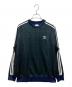 adidas（アディダス）の古着「タータン クルーネック スウェット」｜ブラック