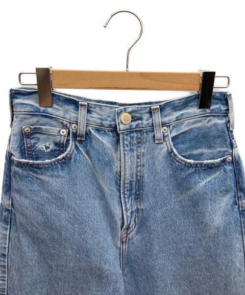 NEEDBY（ニードバイ）NEEDBY (ニードバイ) テーパードダメージデニム ブルー サイズ:SIZE W25の古着・服飾アイテム