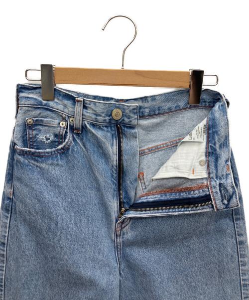 NEEDBY（ニードバイ）NEEDBY (ニードバイ) テーパードダメージデニム ブルー サイズ:SIZE W25の古着・服飾アイテム