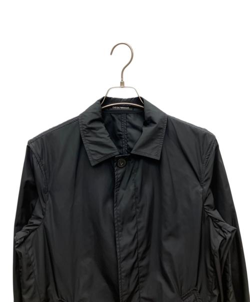 EMPORIO ARMANI（エンポリオアルマーニ）EMPORIO ARMANI (エンポリオアルマーニ) ステンカラーコート ブラック サイズ:SIZE 48 未使用品の古着・服飾アイテム