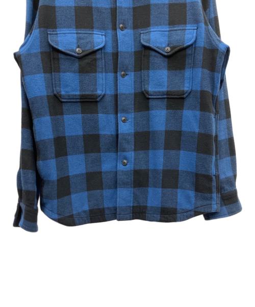 PENDLETON（ペンドルトン）PENDLETON (ペンドルトン) FREAK'S STORE (フリークスストア) シャツジャケット ブルー×ブラック サイズ:SIZE Lの古着・服飾アイテム