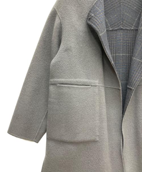 HUMAN WOMAN（ヒューマンウーマン）HUMAN WOMAN (ヒューマンウーマン) リバーコート グレー サイズ:Mの古着・服飾アイテム