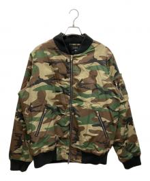 C2H4（シーツーエイチフォー）の古着「ボンバージャケット」｜グリーン