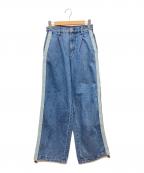 X-GIRLエックスガール）の古着「ワイドデニムパンツ」｜インディゴ