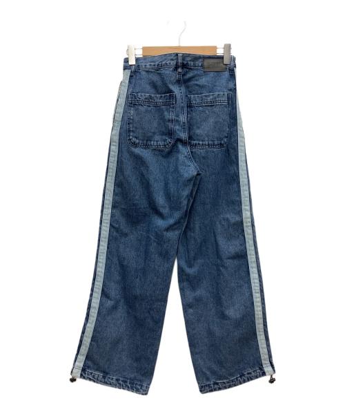 X-GIRL（エックスガール）X-girl (エックスガール) ワイドデニムパンツ インディゴ サイズ:SIZE Mの古着・服飾アイテム