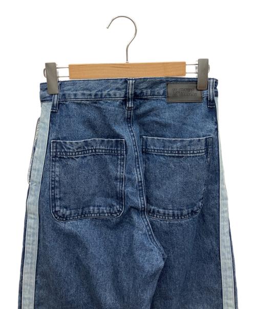 X-GIRL（エックスガール）X-girl (エックスガール) ワイドデニムパンツ インディゴ サイズ:SIZE Mの古着・服飾アイテム