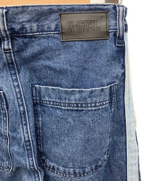 X-GIRL（エックスガール）X-girl (エックスガール) ワイドデニムパンツ インディゴ サイズ:SIZE Mの古着・服飾アイテム