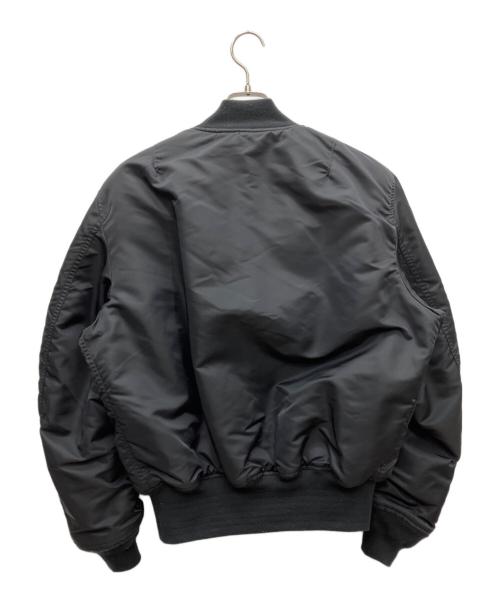 VALLEY APPAREL（バレー アパレル）VALLEY APPAREL (バレー アパレル) MA-1ジャケット ブラック×オレンジ サイズ:SIZE Mの古着・服飾アイテム