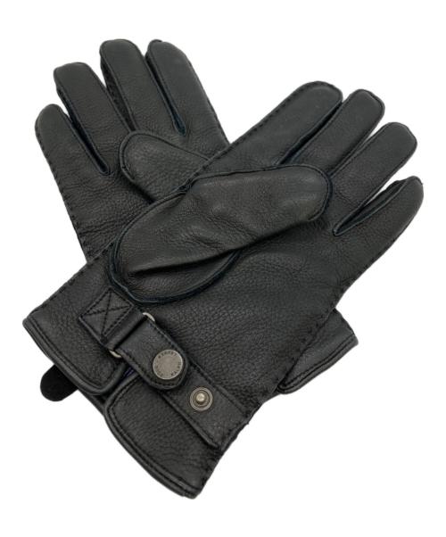 POLO RALPH LAUREN（ポロ・ラルフローレン）POLO RALPH LAUREN (ポロ・ラルフローレン) レザーグローブ ブラック サイズ:Mの古着・服飾アイテム