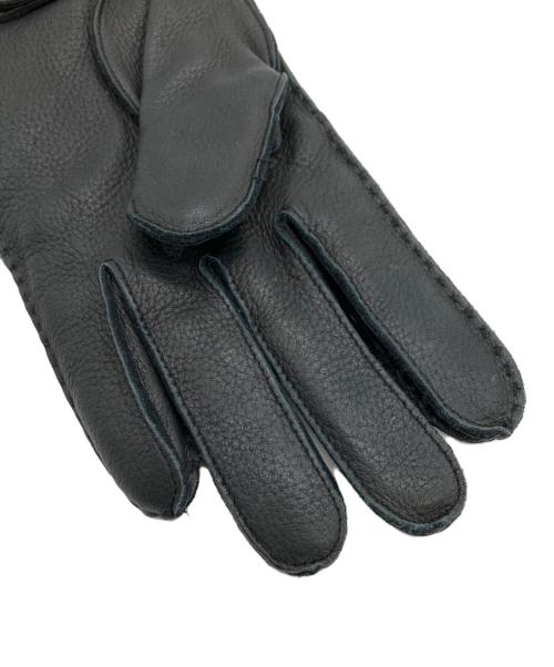 POLO RALPH LAUREN（ポロ・ラルフローレン）POLO RALPH LAUREN (ポロ・ラルフローレン) レザーグローブ ブラック サイズ:Mの古着・服飾アイテム