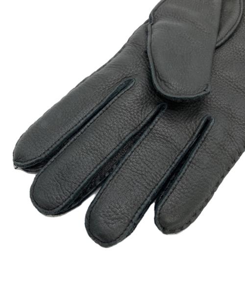 POLO RALPH LAUREN（ポロ・ラルフローレン）POLO RALPH LAUREN (ポロ・ラルフローレン) レザーグローブ ブラック サイズ:Mの古着・服飾アイテム