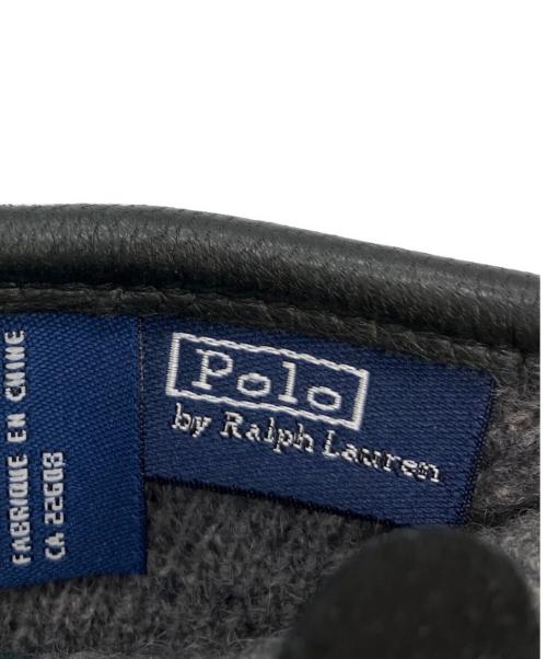 POLO RALPH LAUREN（ポロ・ラルフローレン）POLO RALPH LAUREN (ポロ・ラルフローレン) レザーグローブ ブラック サイズ:Mの古着・服飾アイテム